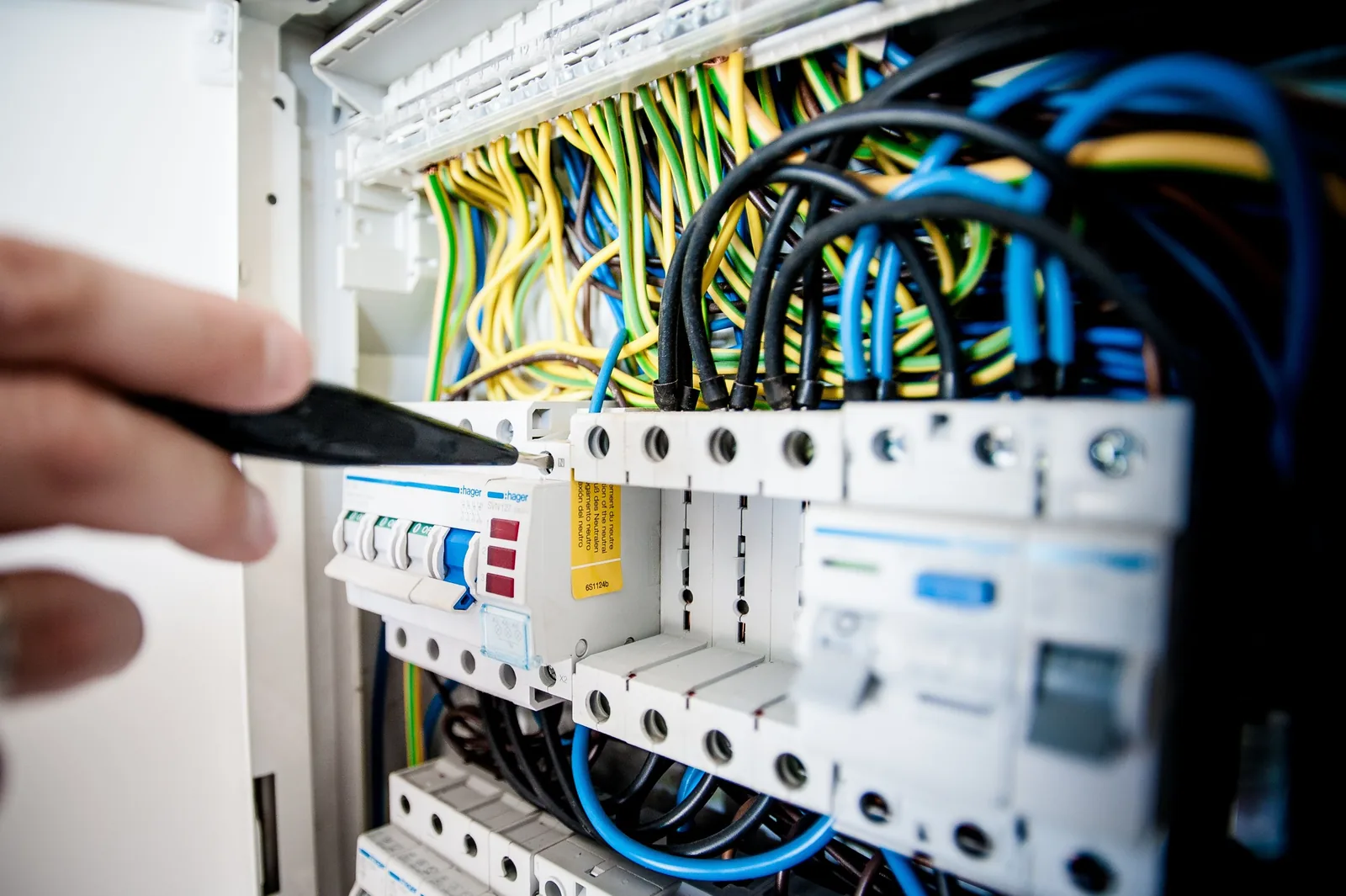 Electrical panel assessed during a service upgrade quote in Barrie